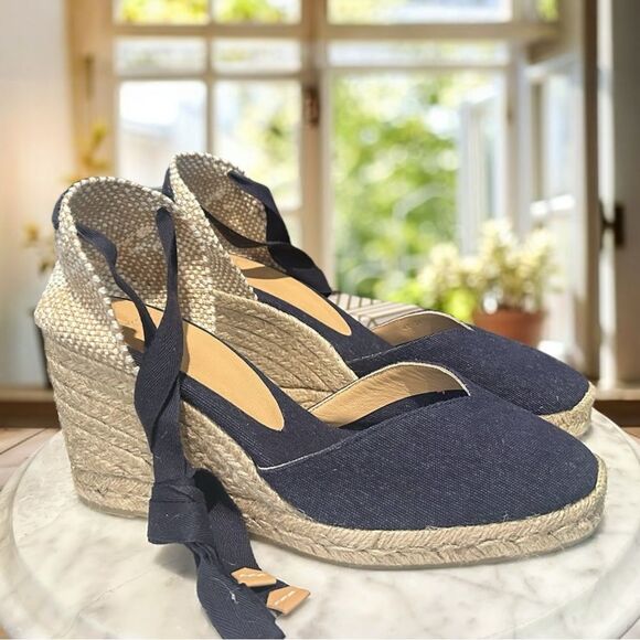 Castañer Jute Espadrille Handmade In Spain Platform Wedges Size 41 - Picture 10 of 16